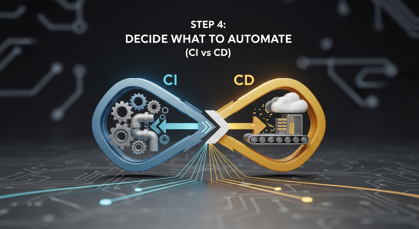 Step 4: Decide What to Automate (CI vs CD)