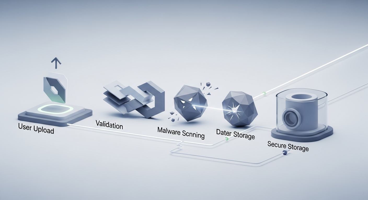 High-Level Architecture: How a Safe Upload Flow Looks